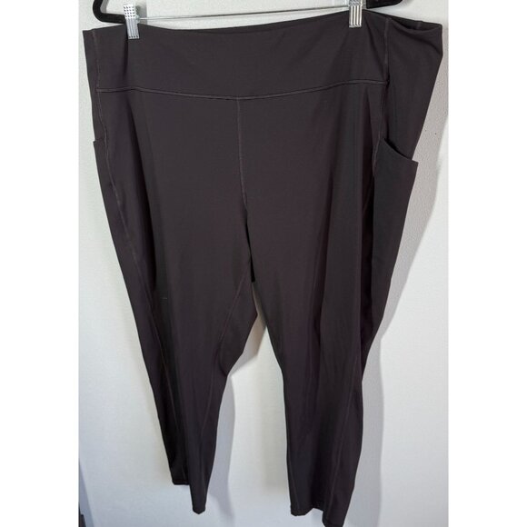 TekGear Womens Capri Leggings 3X Black Ultrastretch Activewear Yoga Walking Gym - Picture 1 of 8